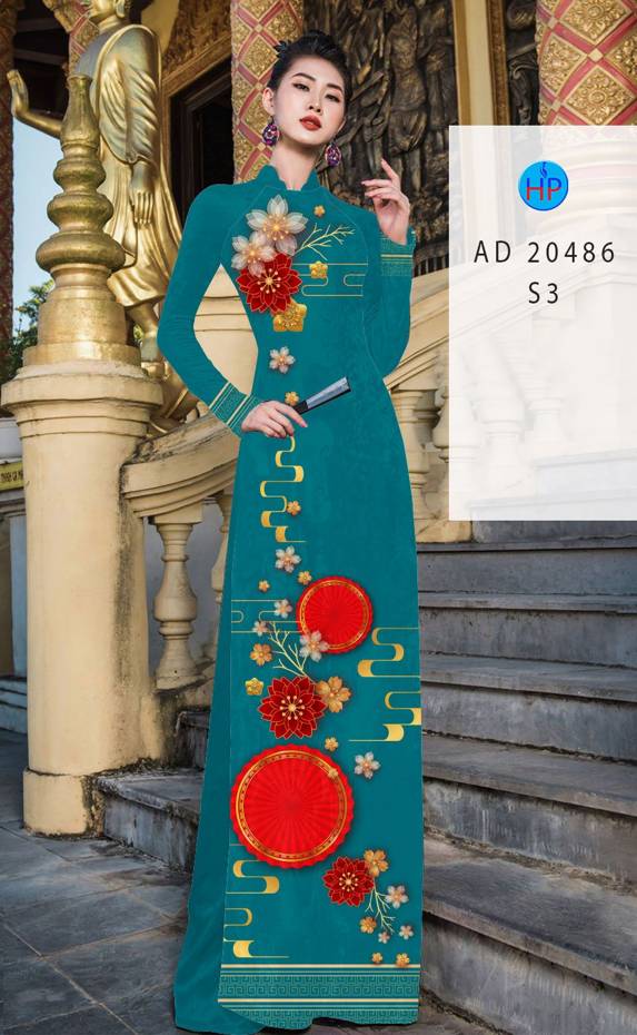 Vải Áo Dài Hoa Mai AD 20486 40